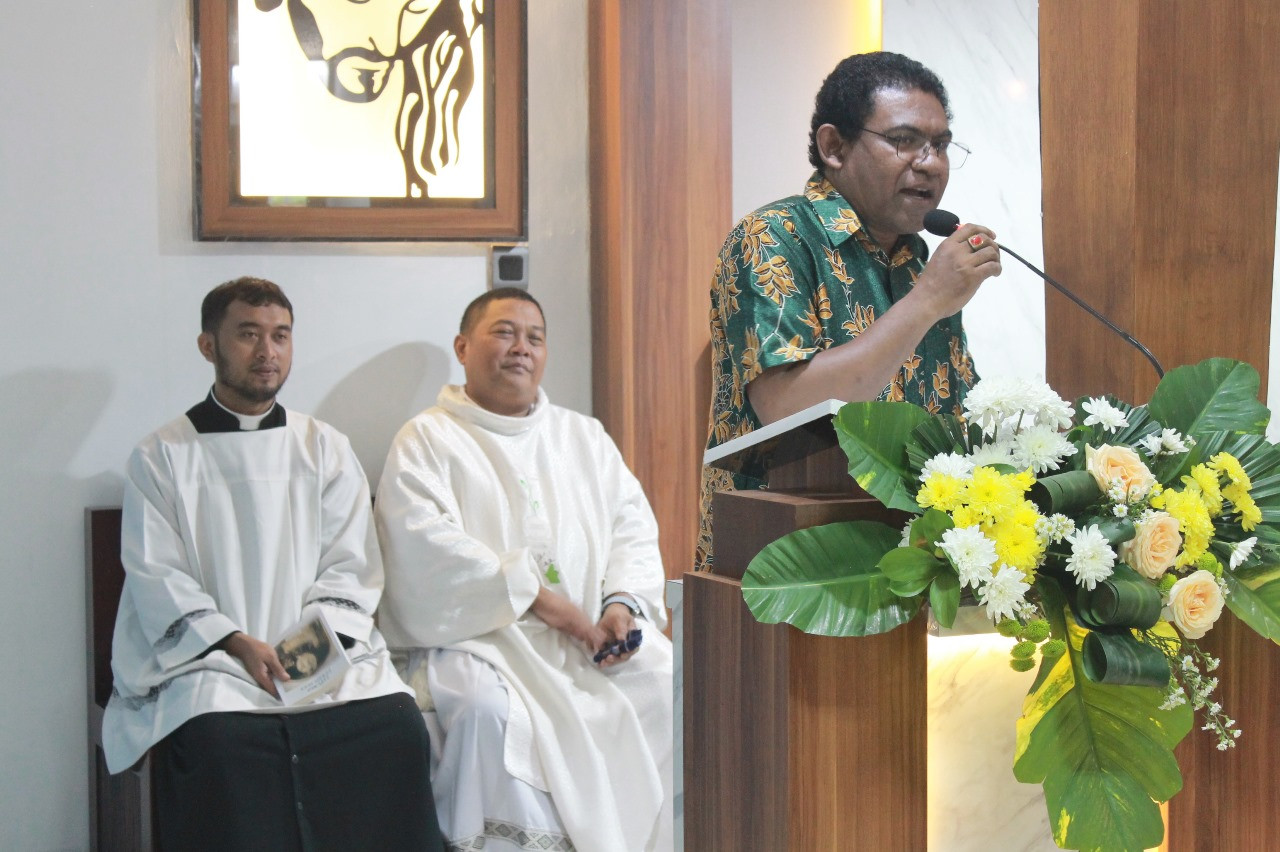 Kata Sambutan Ketua Stasi Santo Laurensius Parung Panjang Dr. Frederikus Fios, S.Fil., M.Th dalam Perayaan Paskah 2025